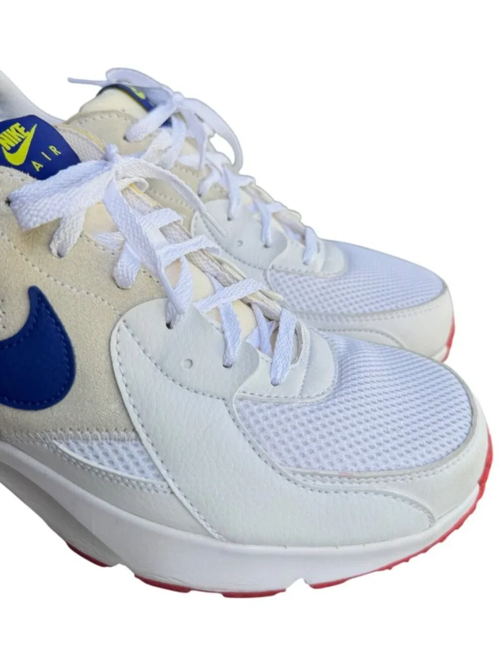 Nike Air Max Excee White Blue Red Mens Sneakers Size 10 CD4165-101 Running
